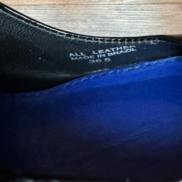 Theory Square Heel Pumps Shoes Size 6 Black All Leather Classic Heels - Picture 5 of 5